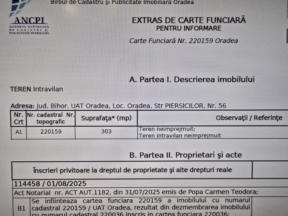 Teren pentru casa moderna