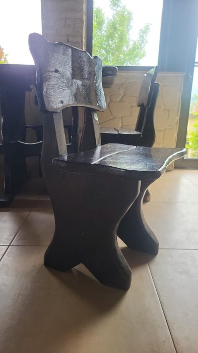 Set de mobilier rustic din lemn masiv