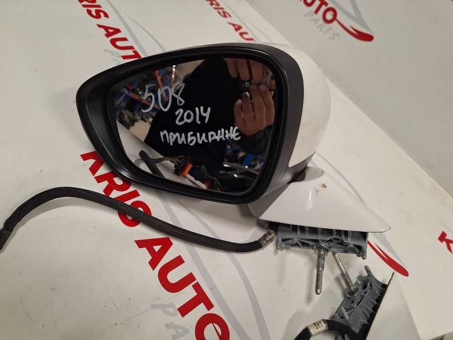 Ляво Огледало с прибиране Peugeot 508 / Пежо 508 2014г.