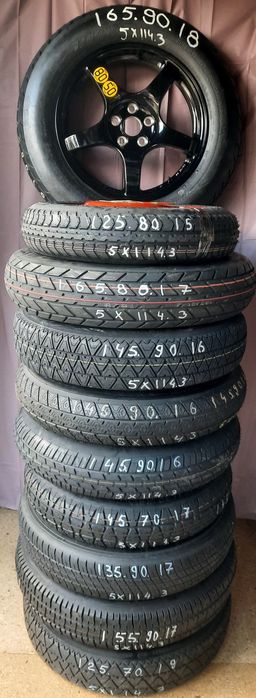 Roată rezervă slim subțire 5x114,3 Toyota Hyundai Kia Renault Nissan