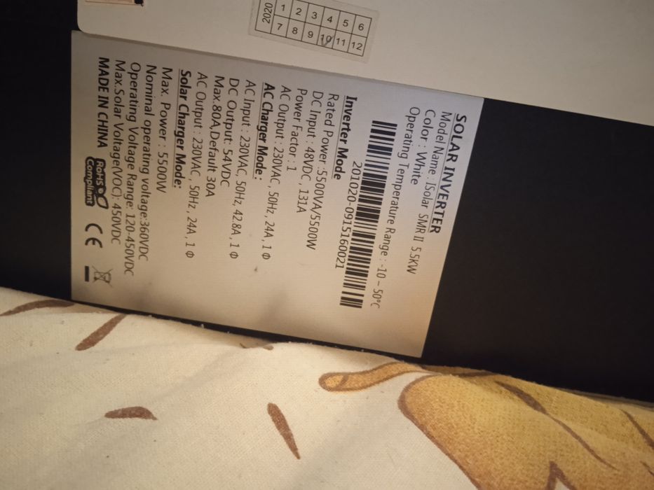 Invertor Easun 5500 w