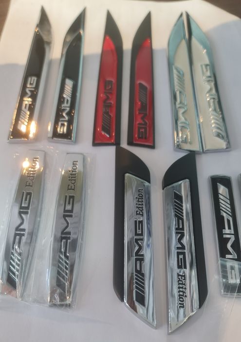 Метални емблеми AMG за калник за калници на Мерцедес