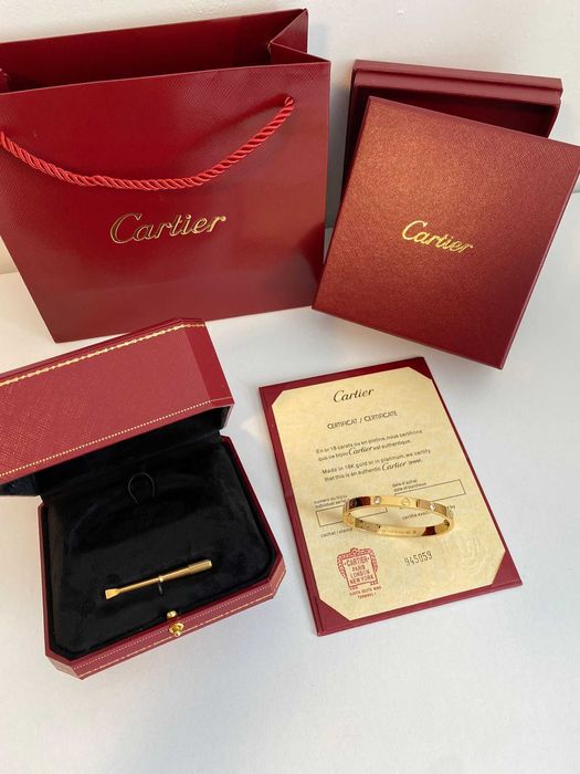 Brățară Cartier LOVE 16 cm aur 750 cu diamante