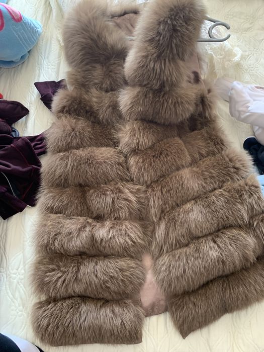 Шуба жилет норка в хорошем состоянии