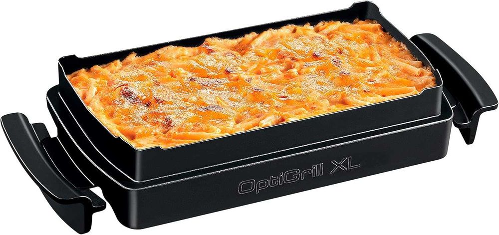 ПРОМО Нова 2г Гаранция Тава За Печене Плоча за Закуски и Сладкиши XA727810 Подходяща за Всички Модели OptiGrill+ XL Лят алуминий, Незалепващо покритие