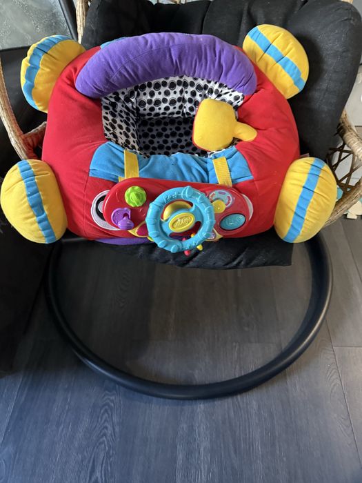 Бебешки цветен пуф-фотьолче