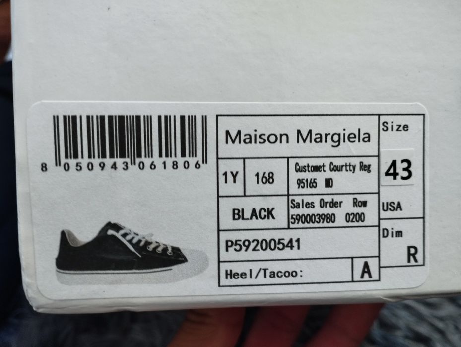 Maison Margiela Evolution кеды Black новые