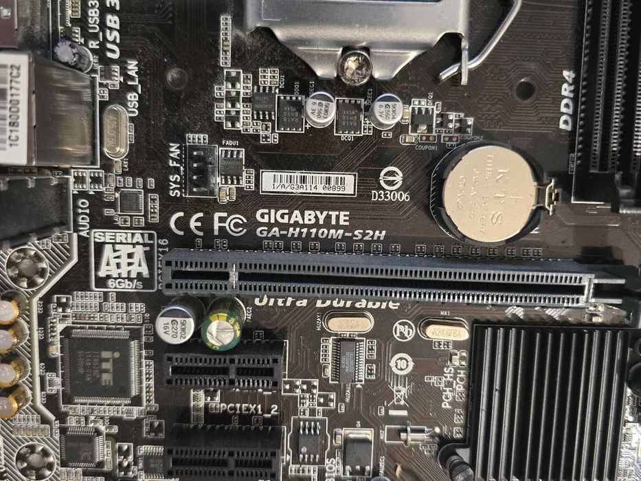 Placa de baza GIGABYTE GA-H110M-S2H, Socket LGA 1151, DDR4, PCi-E