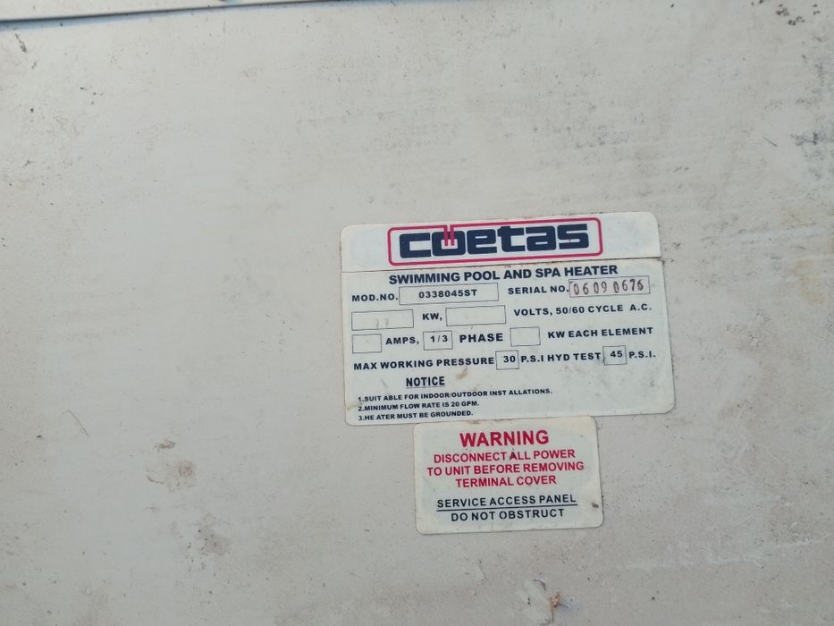 Водонагреватель для бассейна