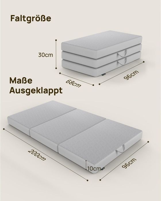 Saltea pliabila 10cm spuma