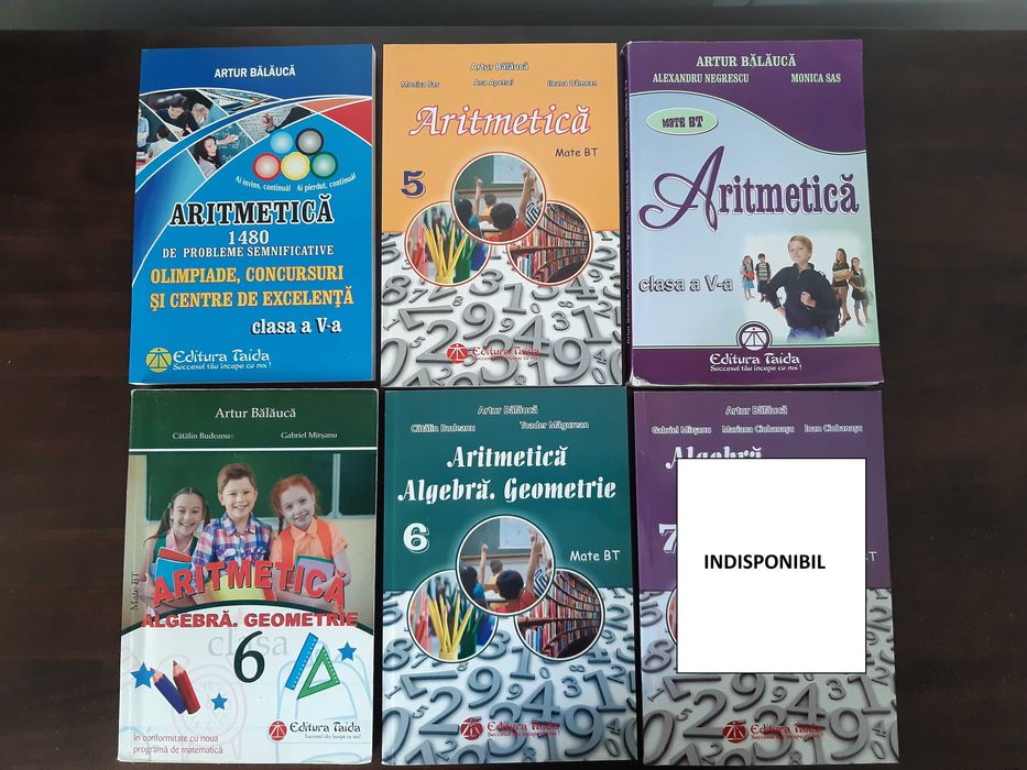 Manuale și auxiliare matematică pentru gimnaziu (clasele 5-8)