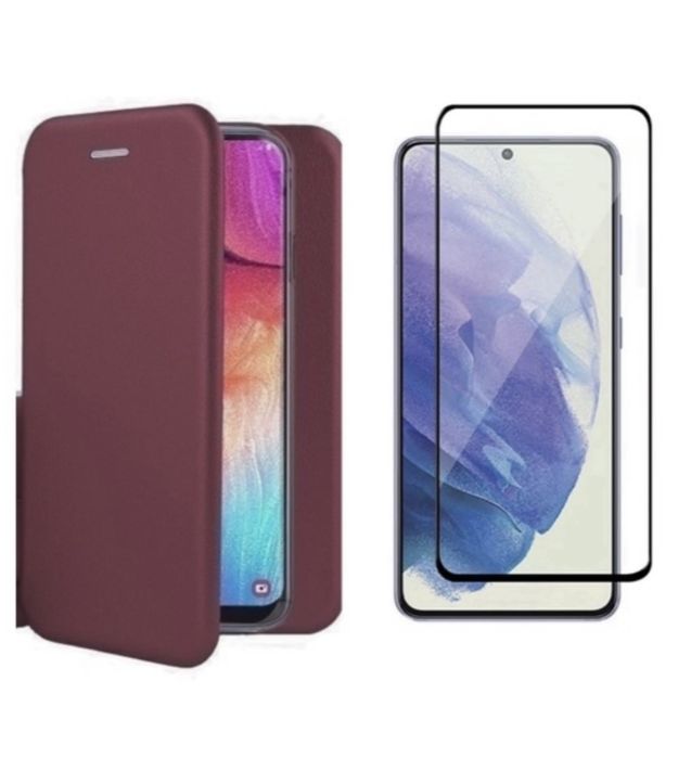 Samsung A53/A52/A54/A55/A16/A36/A56 Husa Portofel Piele +Folie Sticla