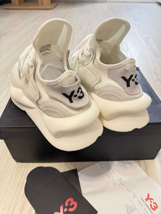 Adidasi Y-3, Kaiwa - White Premium din Piele NOI Yohji Yamamoto Y3