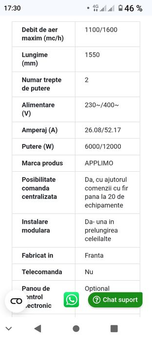 Vând perdea aer cald, electrică