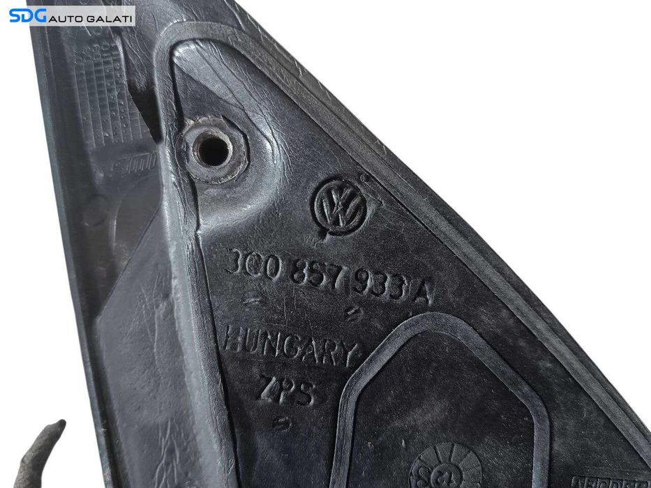 Oglinda Electrica Stanga Fara Pliere Rabatare cu Incalzire Volkswagen Passat B7 2010 - 2015 Cod 3C0857933A [LS0314]