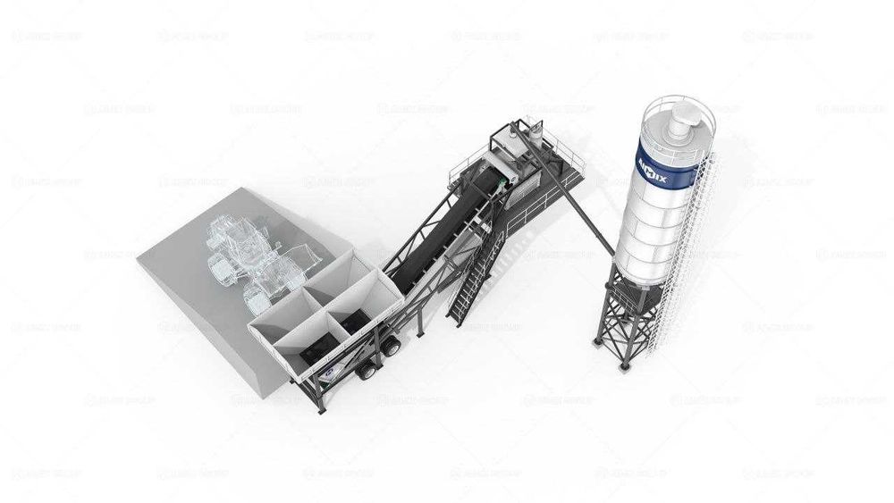 Мобильный Бетонный  ЗАВОД AJY-60
