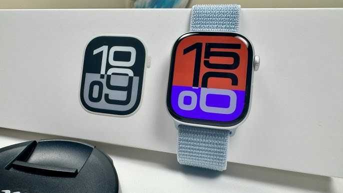 Apple Watch Series 10 46mm GPS - Silver / Blue Sport Loop – CA NOU