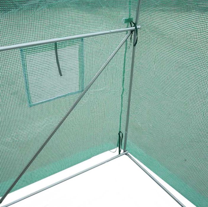 Sera Solar Gradina Tunel Cadru Otel Folie Polietilena 2x2x2m