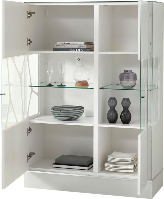 Vitrina Cube sticla și MDF