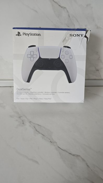 Оригинален Безжичен Контролер за PS5 Sony DualSense (Бял)