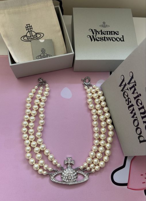 Vivienne Westwood - Three Row Bas Relief Choker / Чоукър ( НОВ от сайта )