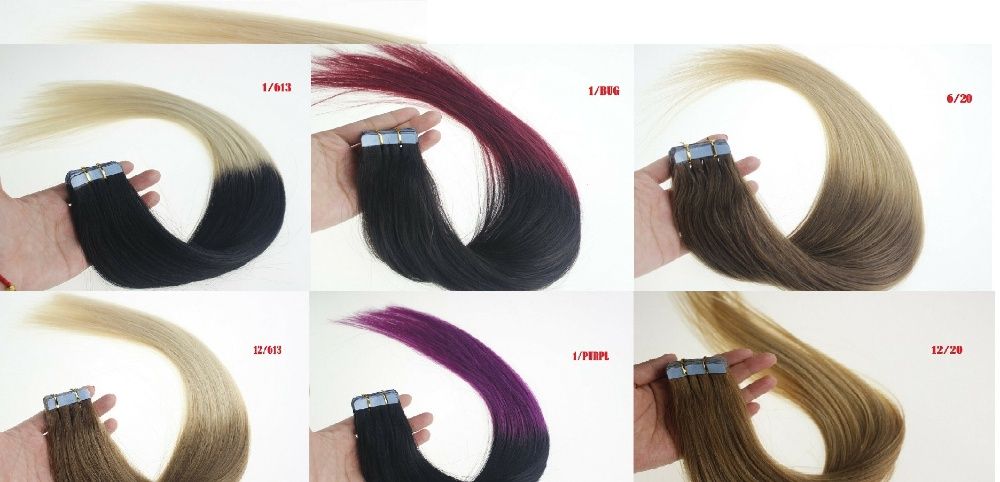 Омбре и Цветни стикери за коса. Разпродажба.