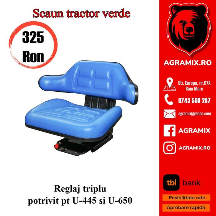 Tractor Utb 445 Si 650, scaun nou reglaj triplu  Agramix