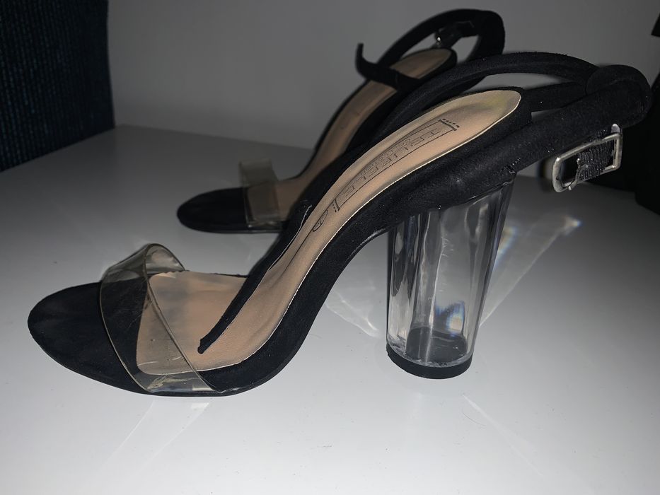 Sandale cu toc transparent Truffle UK- ASOS
