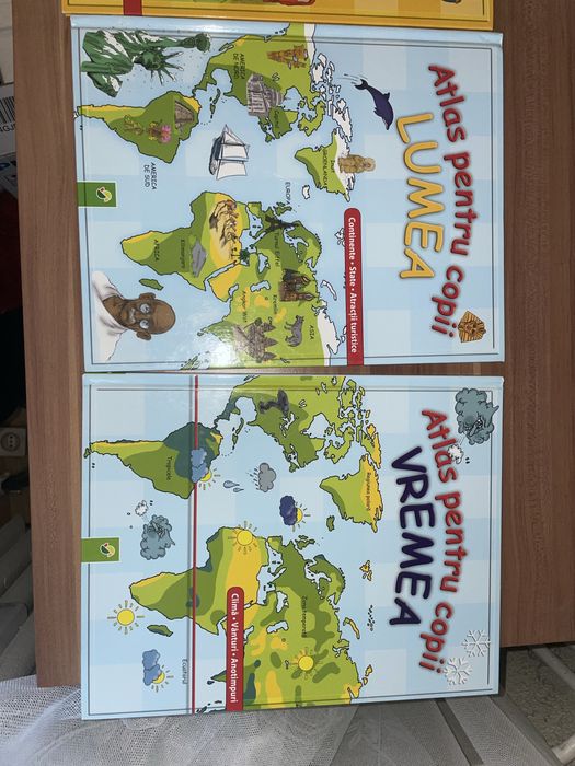 Carti pentru copii atlas, enciclopedie