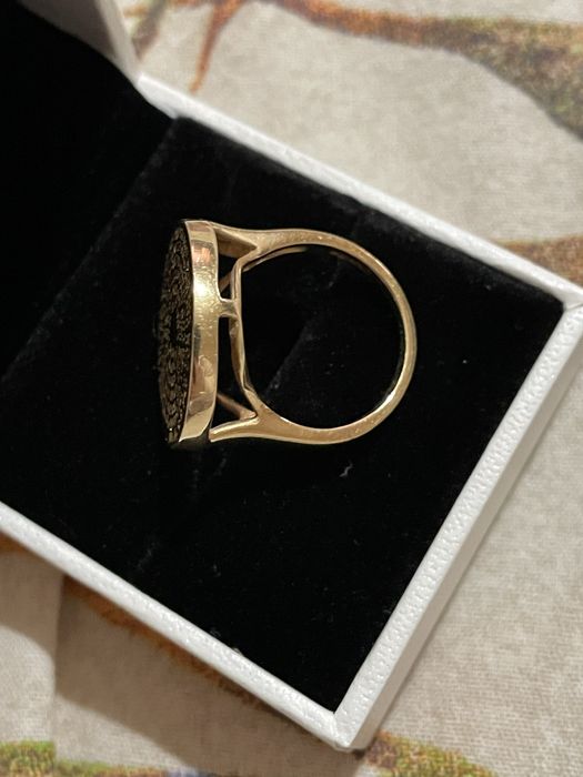 Златен кабала пръстен