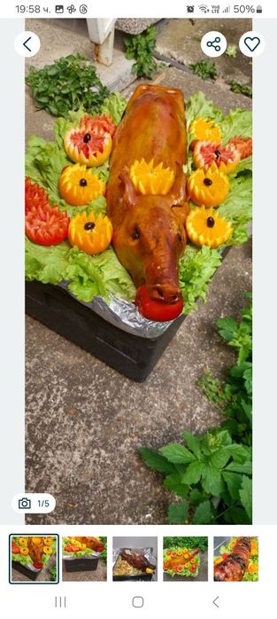 Печене на свински джолани,агнета и прасенца на пещ при Майстор Владо.