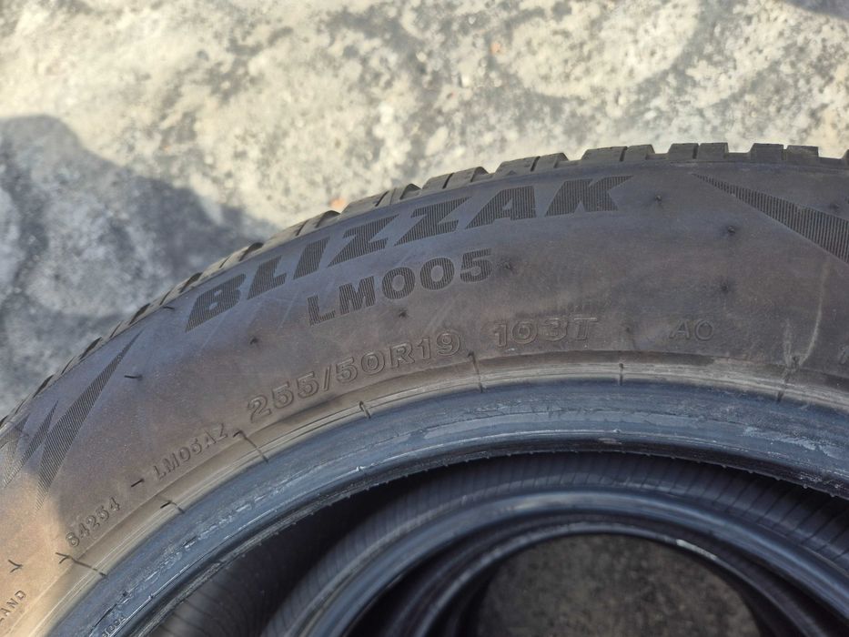 2 Anvelope de IARNA - 255/50/19 - Bridgestone Blizzak LM005 - Stare F BUNA - DOT 2024 !
