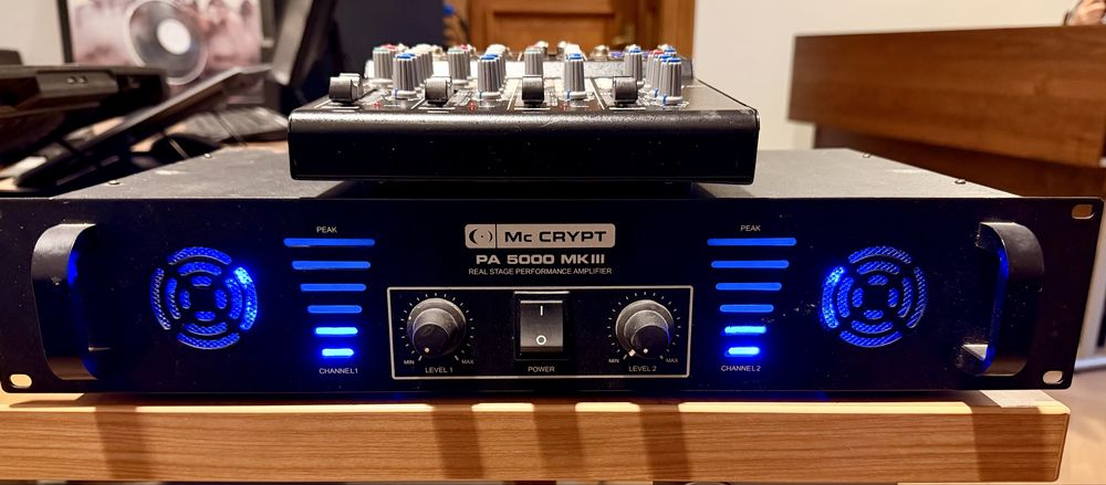 Mixer Mc CRYPT USB/SD & Amplificator Mc CRYPT & Boxe ARC 2 x 120W