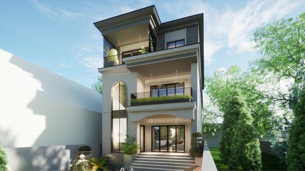 Vand teren plus autorizatie construire casa S+P+2