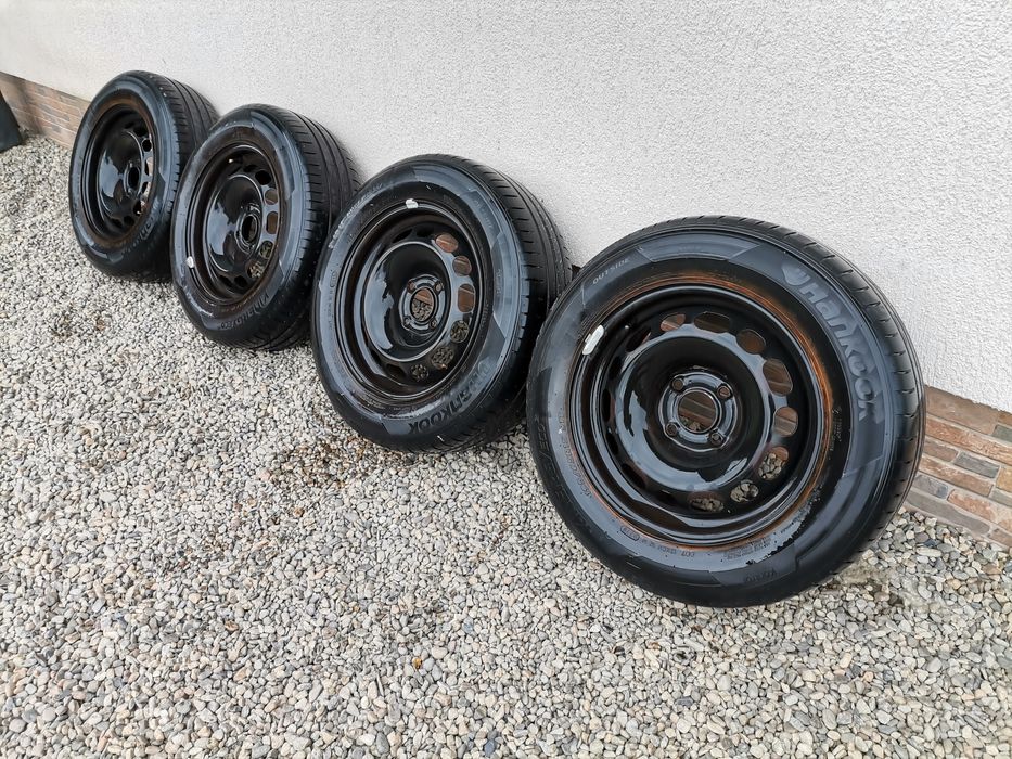Jante Oțel 4x108 Citroen Peugeot + anvelope vara 195/65r15