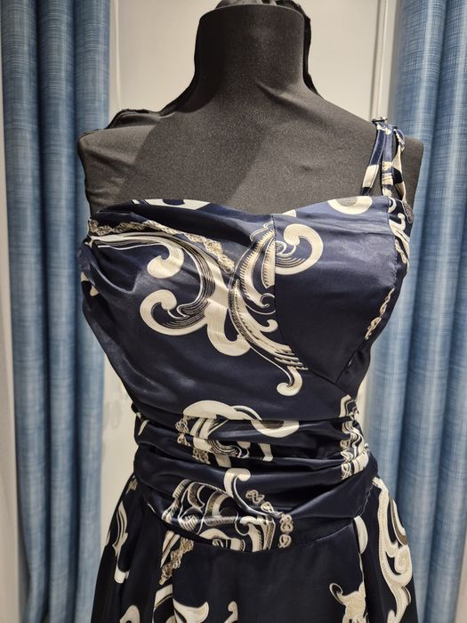 Ефектна дамска рокля. Damska roklq Синя дамска рокля