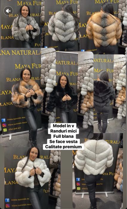 Haine din blana naturala calitate premium