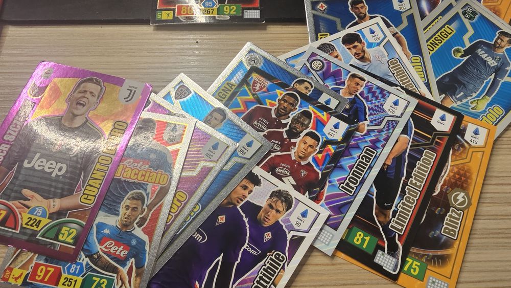 Lot 180 carduri Panini adrenalyn xl italia serie A din 2019-2020
