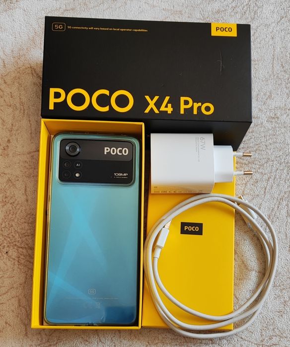 Продавам POCO X4 Pro 5G Laser Blue 8GB RAM 256GB ROM
