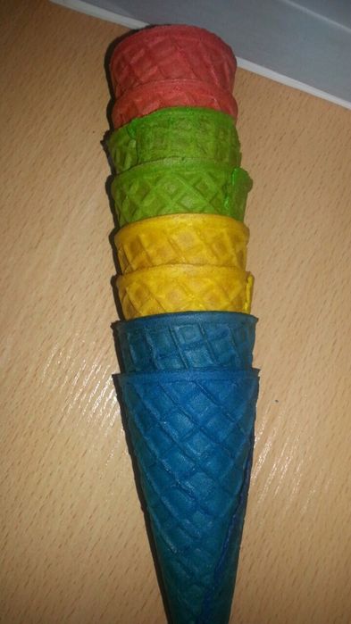 Рожки для мороженого 110 150 цветные