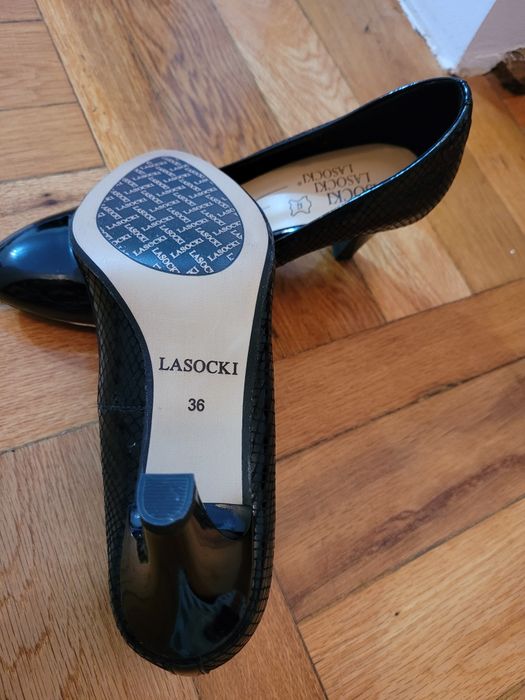 Pantofi cu toc din piele, mărimea 36