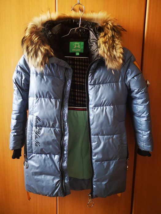 Пуховичок на девочку.