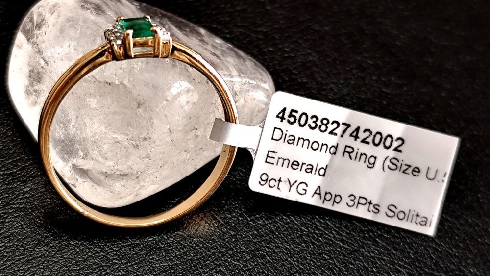 Златен Пръстен / Смарагд / Диаманти