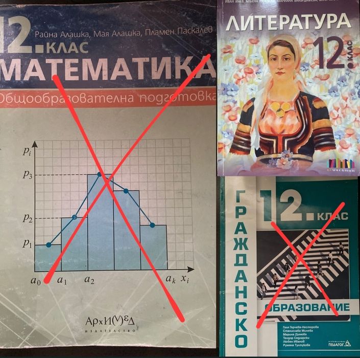 Учебници по  Литература и Гражданско образование (12. клас)