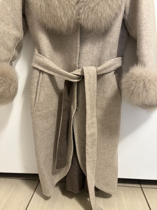 Palton alpaca si vulpe M