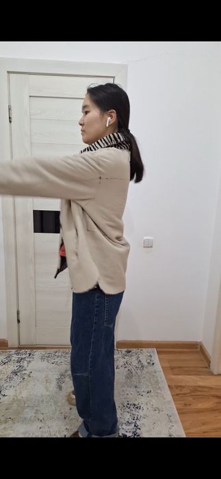 Модная  облегчённая дубленка