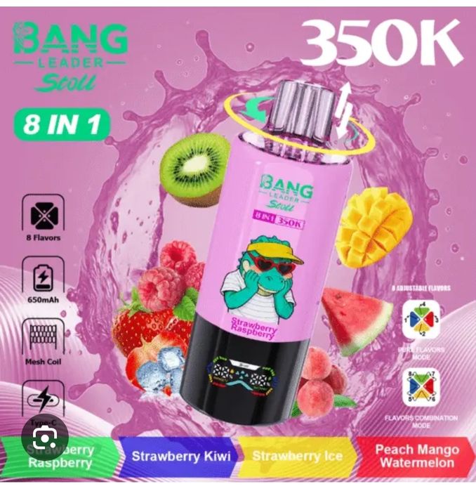 NOU! Bang Leader Stoll 350.000 Puffs 8 in 1 Reîncărcabil