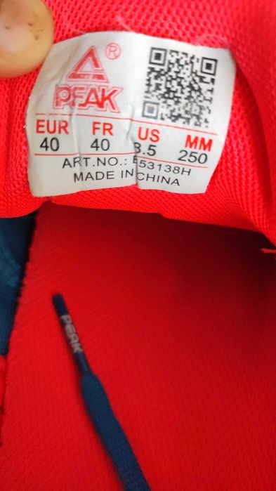 Adidasi running Peak/marime 40/Latitude albastru+rosu