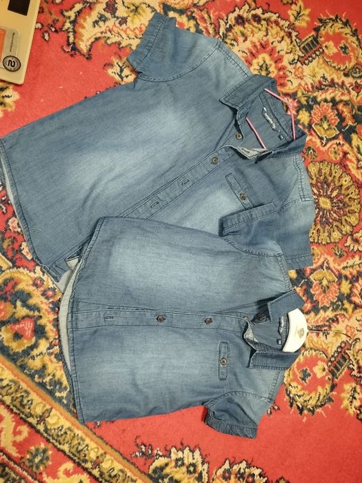 Фемилилук парные рубашки джинсовые