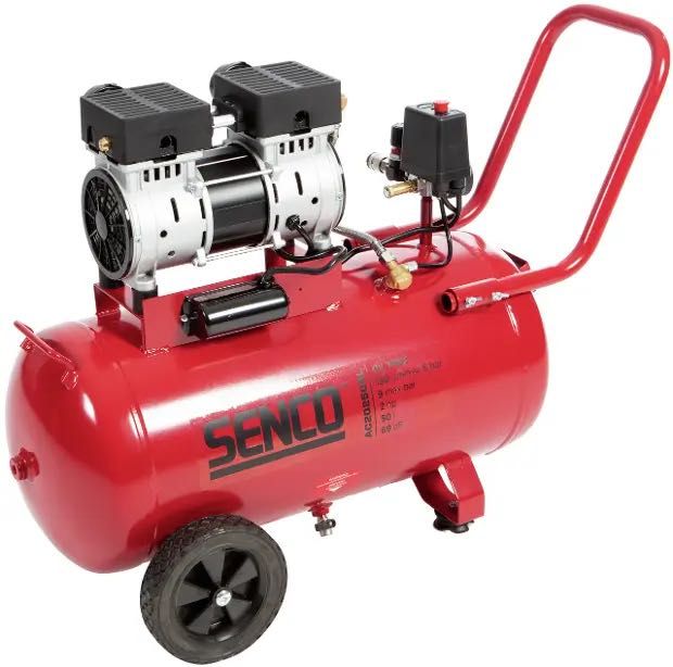 Compresor aer 50L fara ulei silentios Senco AC20250BL 9 bar NOU